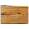 vidaXL Table Top 70x40x2.5 cm Live Edge Solid Wood Mango