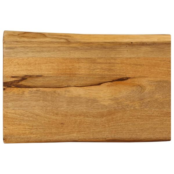 vidaXL Table Top 70x40x2.5 cm Live Edge Solid Wood Mango