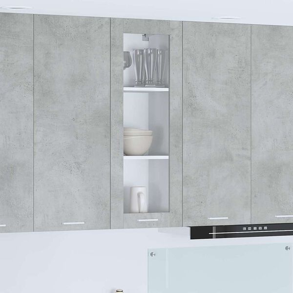 vidaXL Hanging Cabinet Concrete Grey 40 x 31 x 100 cm Engineered Wood
