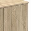 vidaXL Bathroom Furniture Set 3 pcs Sonoma Oak Engineered wood & Metal