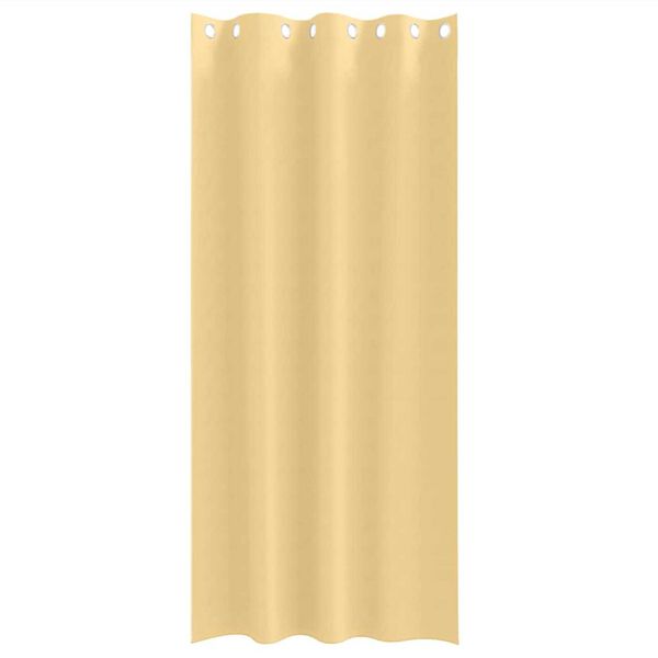 vidaXL Blackout Curtains with Rings 2 pcs Beige 225 x 140 cm Polyester