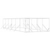 vidaXL Outdoor Dog Kennel Silver 4x12x2 m Galvanised Steel