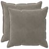 vidaXL Cushion Cover 2 pcs HOUTEN Light Grey 70 x 70 cm Velvet