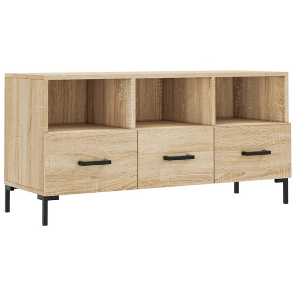 vidaXL TV Cabinet Sonoma Oak 102x36x50 cm Engineered Wood
