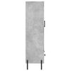 vidaXL Highboard Concrete Grey 69.5x31x115 cm Engineered Wood