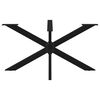 vidaXL Dining Table Leg Spider Shape Black 150x78x(72-73) cm Steel