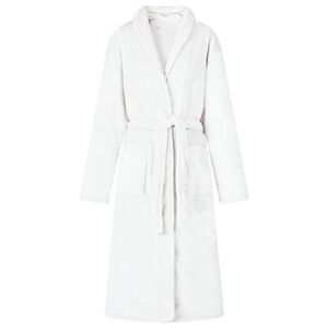 vidaXL Bathrobe without Hood White XXL Flannel