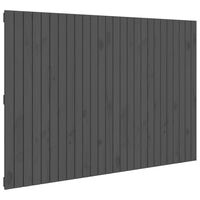 vidaXL Wall Headboard Grey 166x3x110 cm Solid Wood Pine