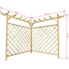 vidaXL Corner Pergola 160x160x197 cm Impregnated Pinewood
