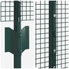 vidaXL Fence with Post Green 1 x 10 m Steel
