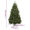 vidaXL Artificial Hinged Christmas Tree with Stand Green 240 cm