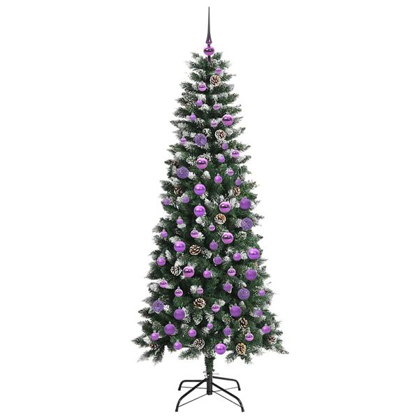 vidaXL Artificial Christmas Tree with 300 LEDs Green 76 x 76 x 180 cm