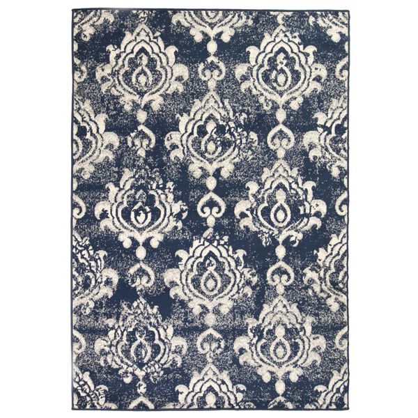 vidaXL Modern Rug Paisley Design 140x200 cm Beige/Blue