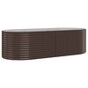 vidaXL Garden Raised Bed Galvanised Steel 249x100x68 cm Brown