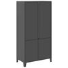 vidaXL Industrial Wardrobe Anthracite 90x50x180 cm Metal