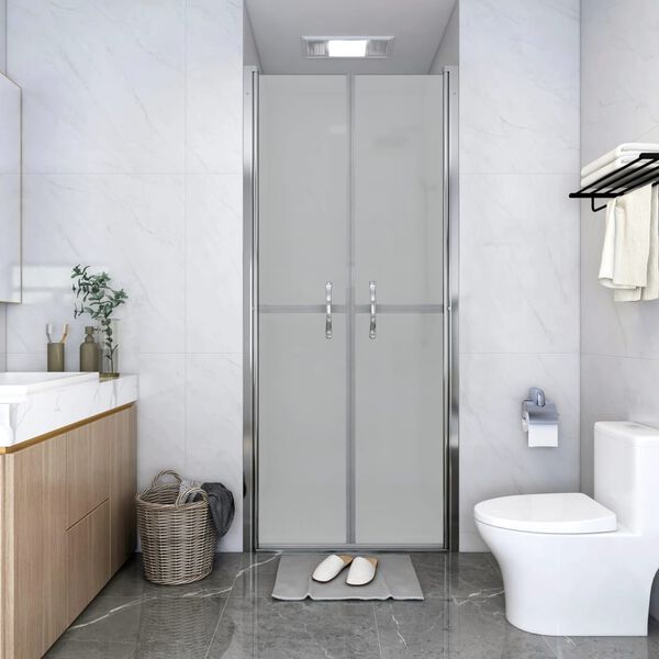 vidaXL Shower Door Frosted ESG 101x190 cm