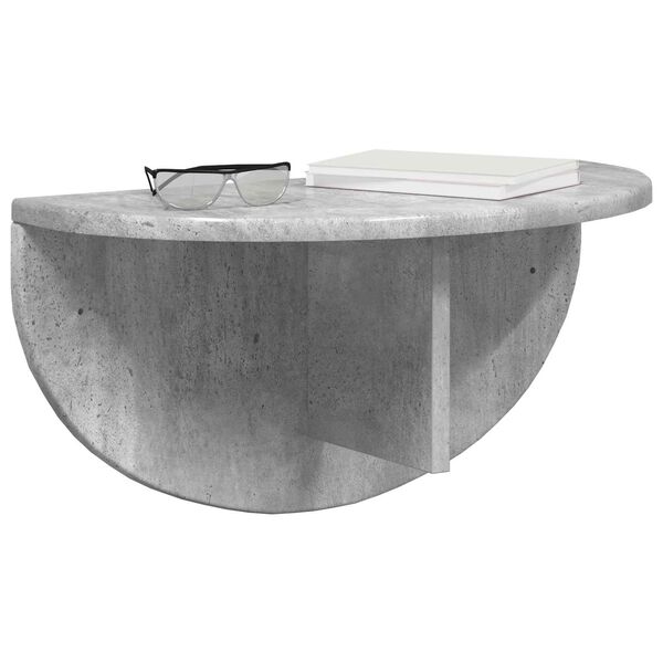 vidaXL Wall Shelf Concrete Grey 48 x 24 x 24 cm Engineered Wood