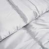 vidaXL Full Year Duvet Silver 200 x 220 cm Satin and Microfiber