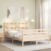 vidaXL Bed Frame without Mattress 120x200 cm Solid Wood