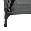 vidaXL Dog Bed with Canopy Anthracite Oxford Fabric and Steel
