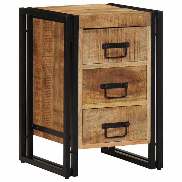 vidaXL Bedside Cabinet Brown 40 x 40 x 59 cm Solid Mango Wood