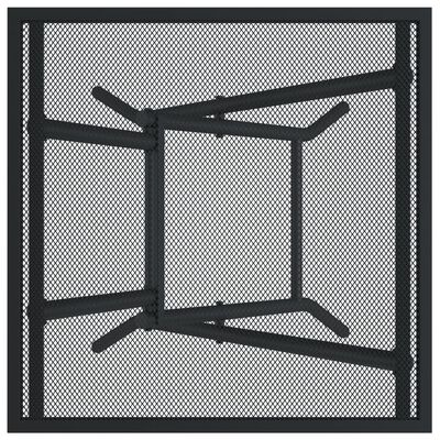 vidaXL Folding Garden Table Anthracite 50x50x72 cm Steel Mesh