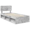 vidaXL Bed Frame Concerte Grey 75 x 190 cm Solid Pine Wood