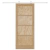 vidaXL Sliding Door ORKDAL Brown 83 x 202 cm Solid Pine Wood