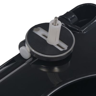 vidaXL Soft-close Toilet Seat with Quick-release Design Black