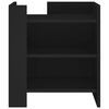 vidaXL Bedside Cabinet Black 45x50x50 cm Engineered Wood