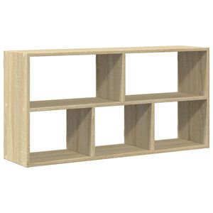 vidaXL Wall Shelf Sonoma Oak 100x25x50 cm Engineered Wood