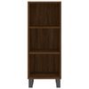 vidaXL Highboard Brown Oak 34.5x34x180 cm Engineered Wood