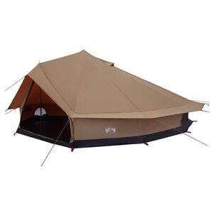 vidaXL Family Tent 12-Person Brown Polycotton