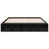 vidaXL Bed Frame without Mattress Black 200x200 cm