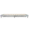 vidaXL Bed Frame without Mattress Concrete Grey 120x190 cm Small Double