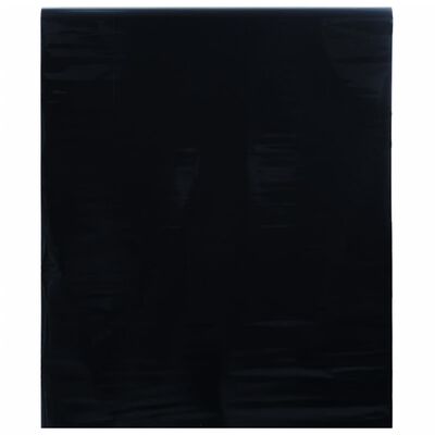 vidaXL Window Film Static Frosted Black 45x2000 cm PVC