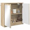 vidaXL Bathroom Mirror Cabinet with Shelf Sonoma Oak 60 x 20 x 60 cm