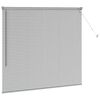 vidaXL Window Blind with Curtains Manual Silver Aluminium