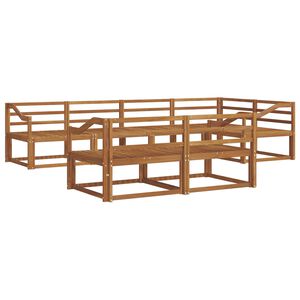 vidaXL Outdoor Sofa Set 7 pcs Natural Solid Acacia Wood