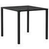 vidaXL 5 Piece Outdoor Dining Set Steel Black