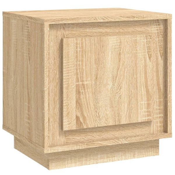 vidaXL Bedside Cabinet Sonoma Oak 44x35x45 cm Engineered Wood