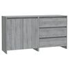 vidaXL 2 Piece Sideboard Grey Sonoma Engineered Wood
