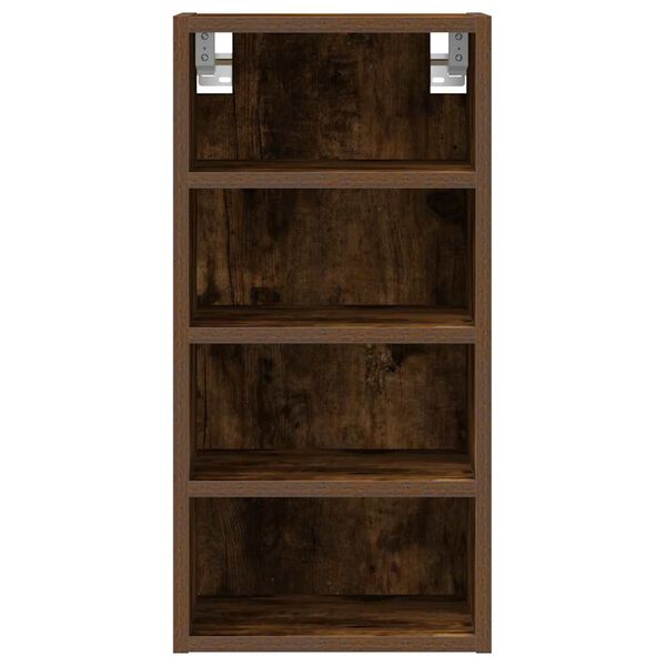 vidaXL Hanging Cabinet Riga Smoked Oak 30x29.5x60 cm Engineered Wood