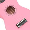 vidaXL Soprano Ukulele Set with Bag for Kids Pink 21"