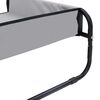 vidaXL Dog Bed Folding Manual Light Grey 85 x 85 x 33 cm Steel