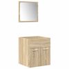 vidaXL 5 Piece Bathroom Furniture Set Sonoma Oak Engineered Wood