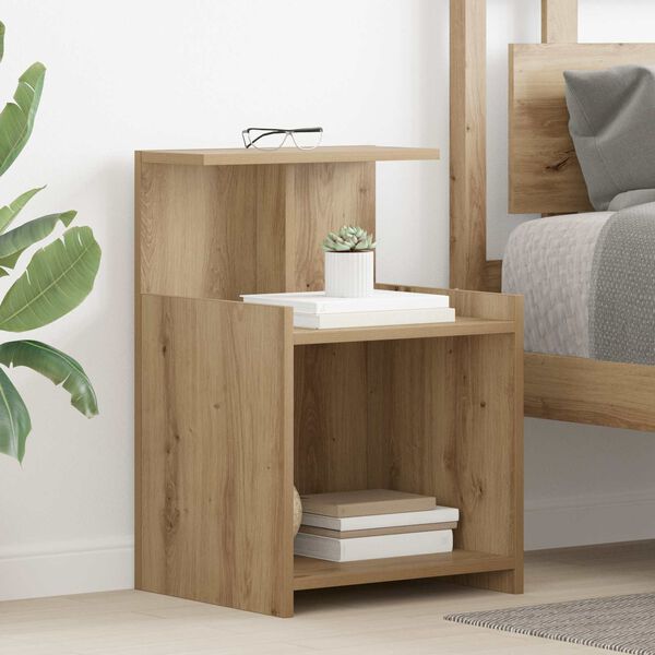 vidaXL Bedside Cabinet Artisan Oak 40 x 35 x 60 cm Engineered Wood