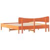 vidaXL Bed Frame without Mattress Wax Brown 180x200 cm Super King Solid Wood Pine