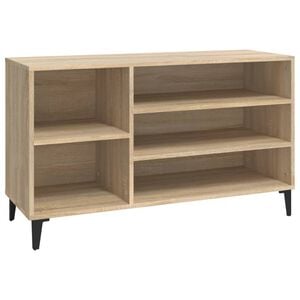 vidaXL Shoe Cabinet Sonoma Oak 102x36x60 cm Engineered Wood