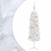 vidaXL Artificial Slim Christmas Tree with Bauble 150 cm 150 LEDs